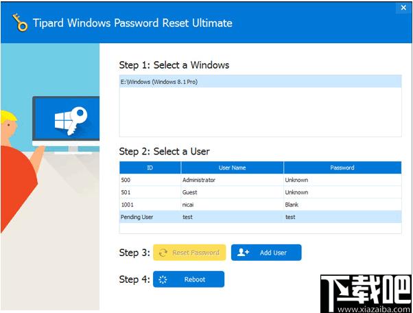 Tipard Windows Password Reset下载,密码重置,解密工具