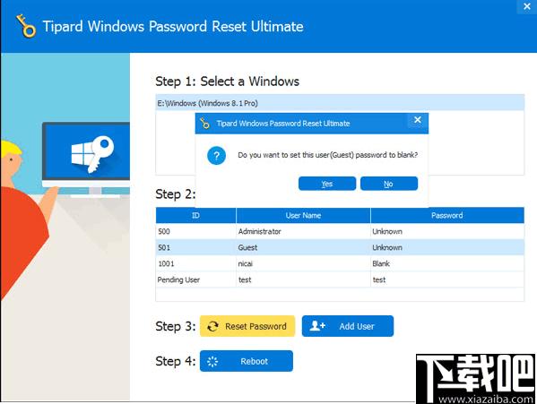 Tipard Windows Password Reset下载,密码重置,解密工具
